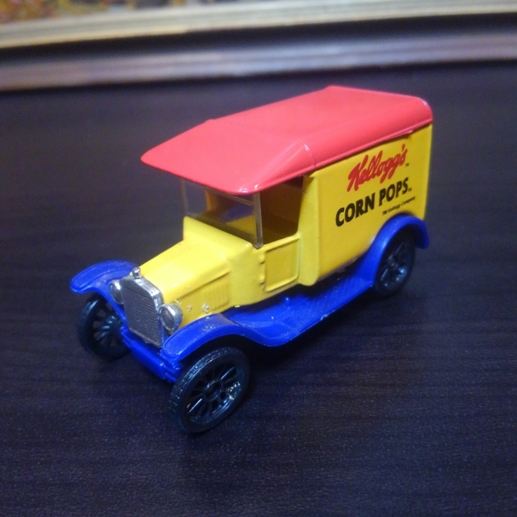 🐓 Vtg 80s Kellogg's 🌽 Corn Pops Cereal 🥄 Truck Car Toy Vehicle 1989 Vintage - Picture 2 of 7
